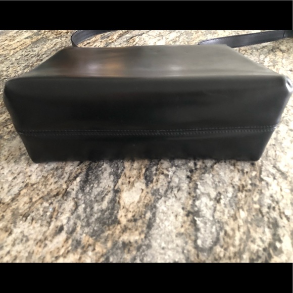 Authentic Salvatore Ferragamo Gancini Leather Bag, Black - Picture 6 of 14